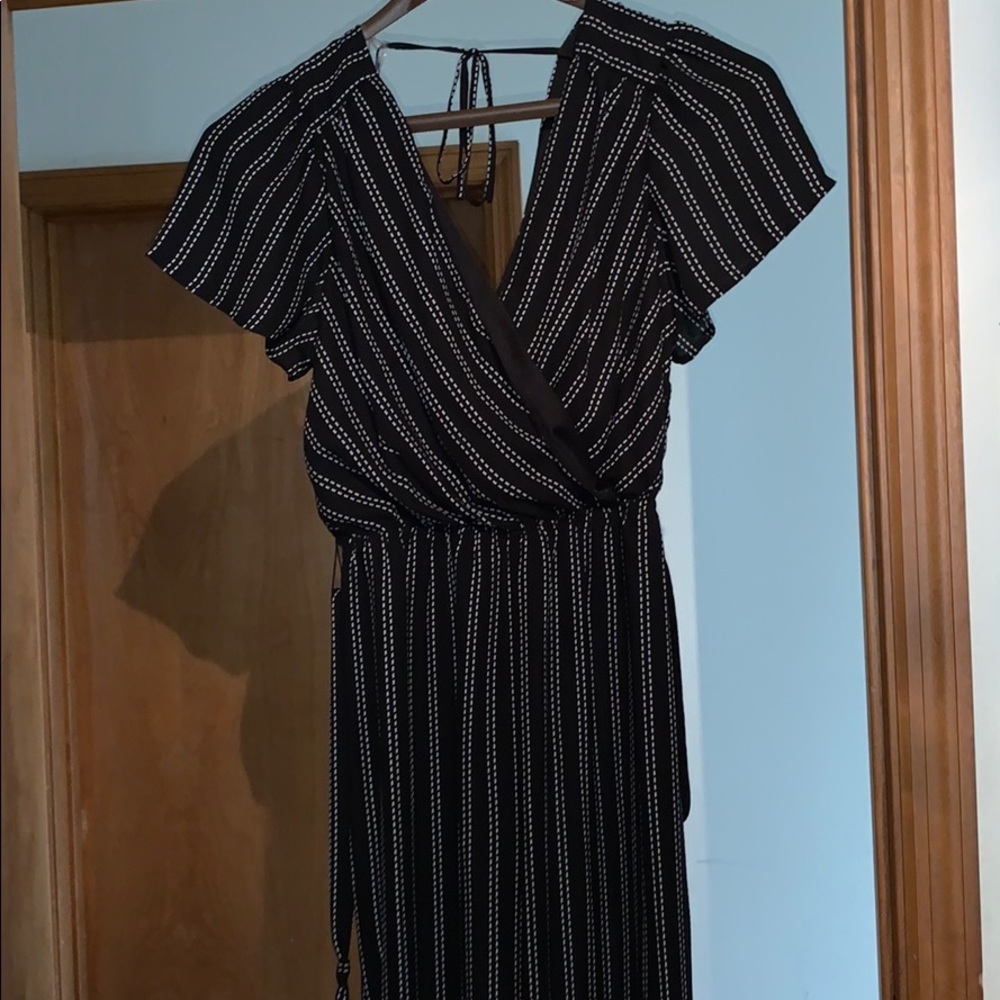 Black and white jumpsuit